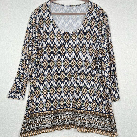 Investments Essentials Tops - Investments II Essentials Womens Tunic Plus Size 3X